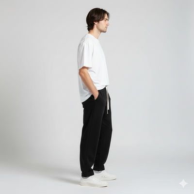 Men’s Thermal Lined Drawstring Straight-Leg Pants