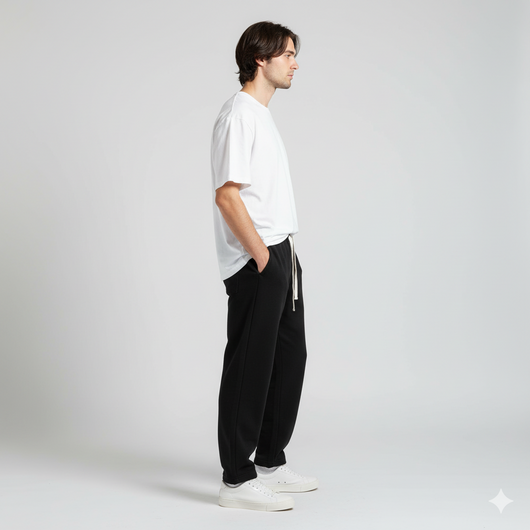 Men’s Thermal Lined Drawstring Straight-Leg Pants