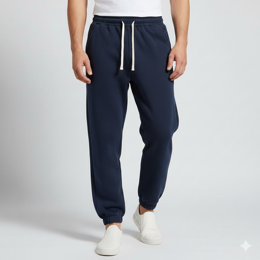 Men’s Thermal Lined Drawstring Straight-Leg Pants