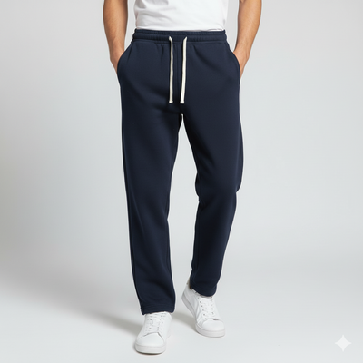 Men’s Thermal Lined Drawstring Straight-Leg Pants