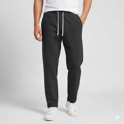 Men’s Thermal Lined Drawstring Straight-Leg Pants