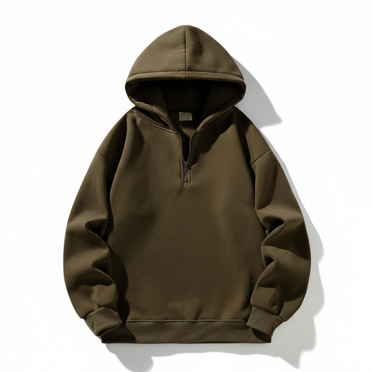 Men’s Half-Zip Streetwear Hoodie