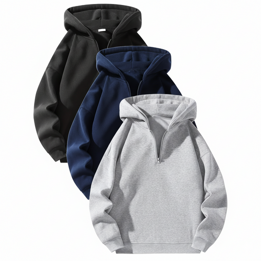Men’s Half-Zip Hoodie - 3Pc
