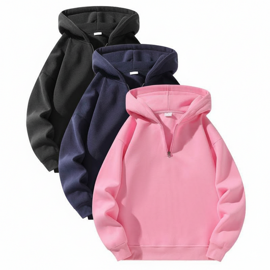 Men’s Half-Zip Hoodie - 3Pc
