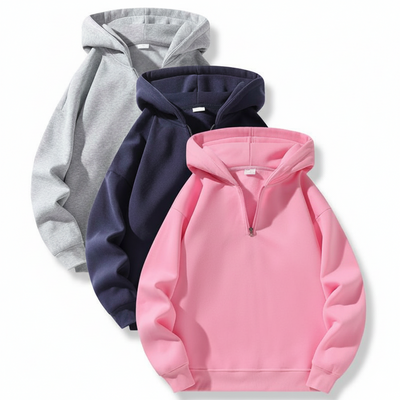 Men’s Half-Zip Hoodie - 3Pc